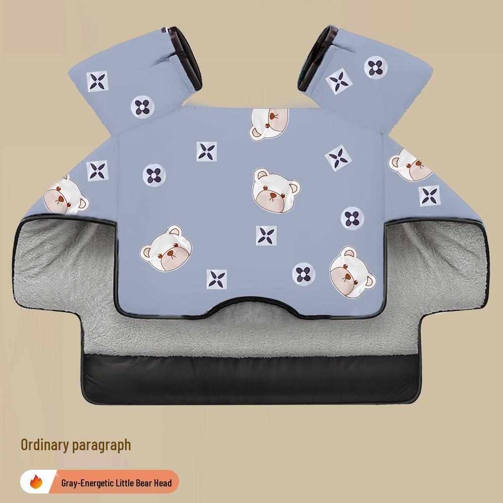 

Plush Windproof Winter Windshield Blanket with Cloak Style One Size