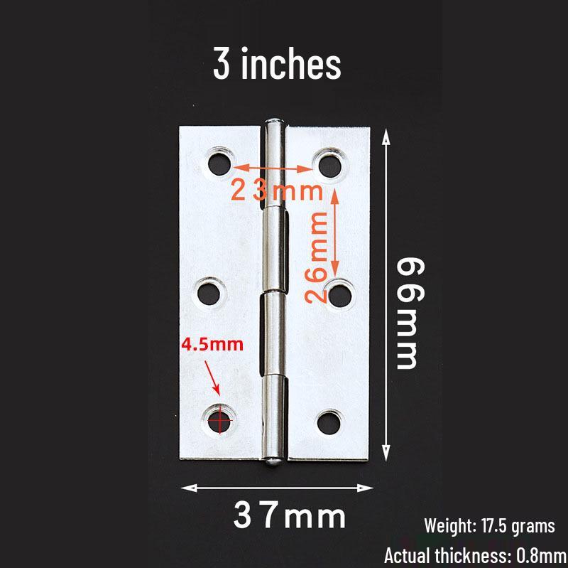Stainless Steel Folding Casement Hinge for Doors, Windows, Wooden Boxes & Luggage (1-4 inches)