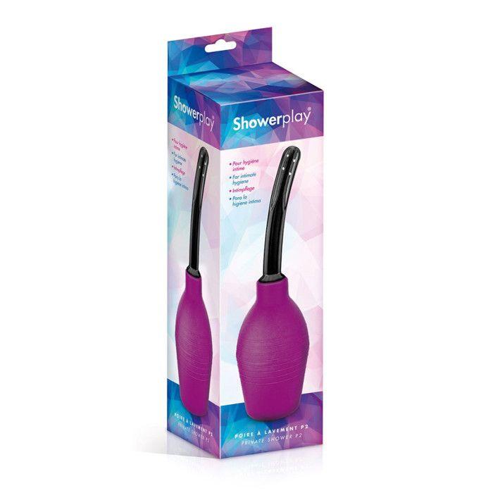 Poire de Lavement - Violette - 8 Jets - 310 ml - Directionnelle - Mixte