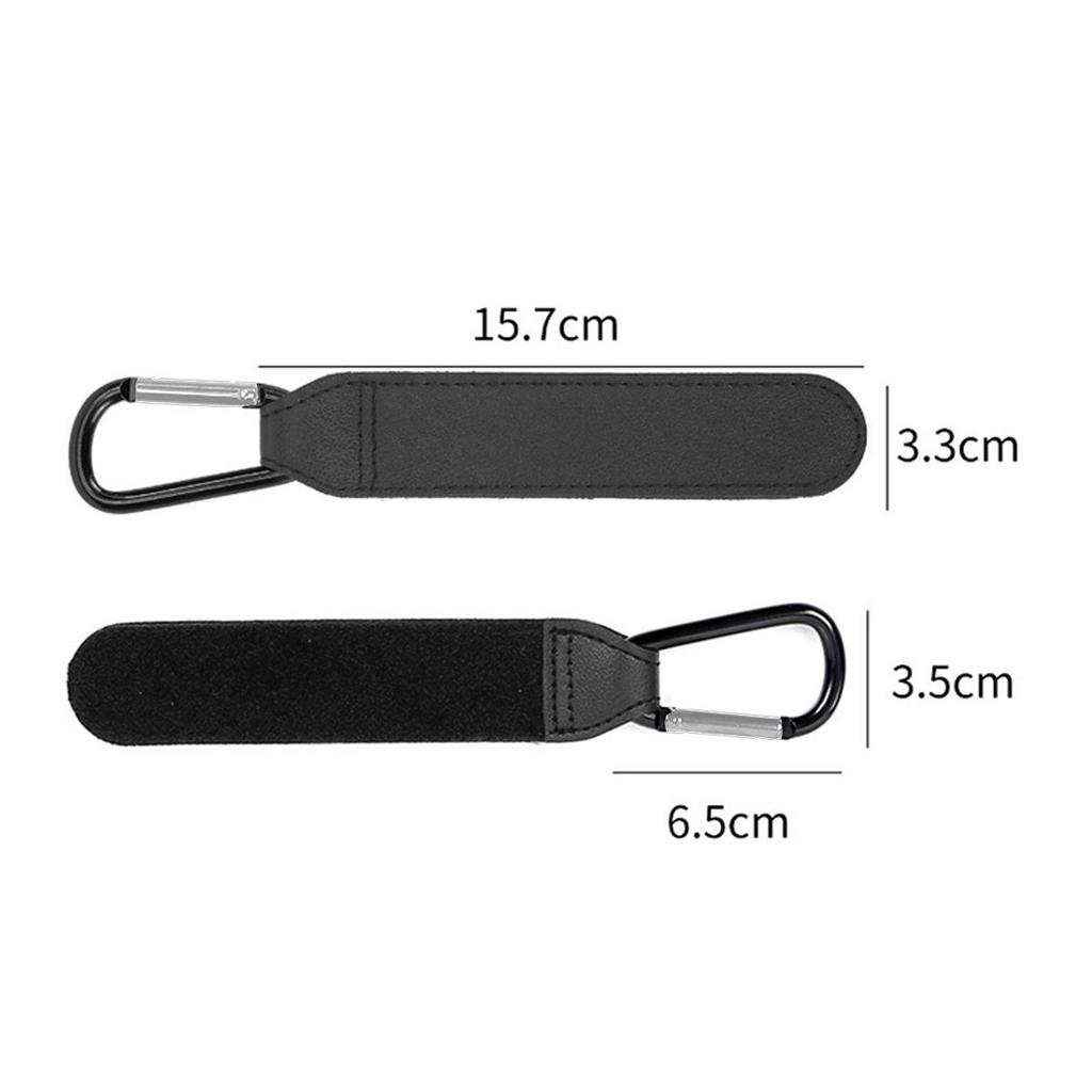 PU Leather Universal Stroller & Scooter Metal Hooks - High Load Capacity, Portable, All-Purpose (Set of 2)