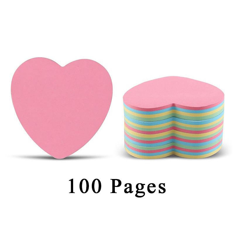 1Book Sticky Note Pads Stationery Paper Mixed Color Self-Adhesive School Office DIY Message Supplies Accessories Decorations ZYF