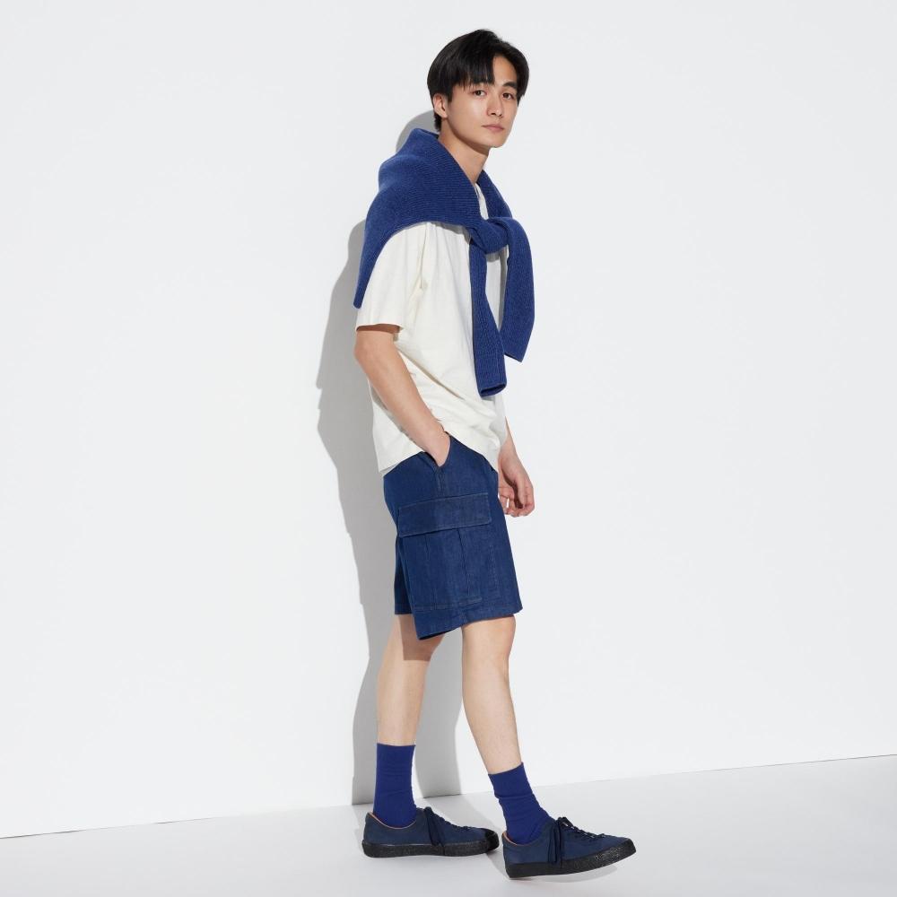 

Короткие брюки-карго UNIQLO джинсовые