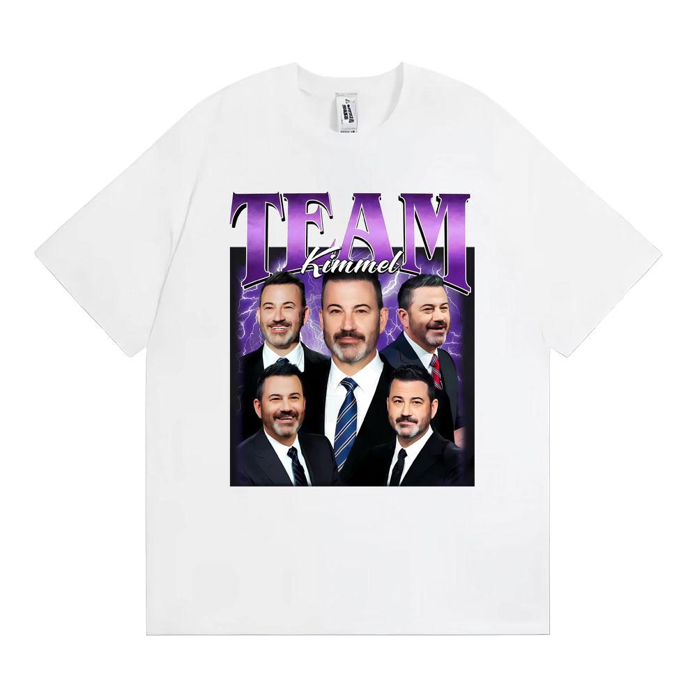 Team Kimmel Vintage James Christian Kimmel Tee Shirt Men Women Fashion Summer T-shirt High Quality Oversized T Shirts Streetwear