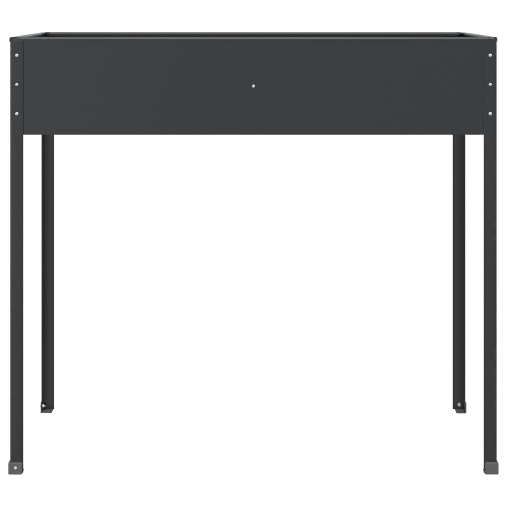 Plant Pot Anthracite 100.5 X 40.5 X 90 Cm Galvanized Steel