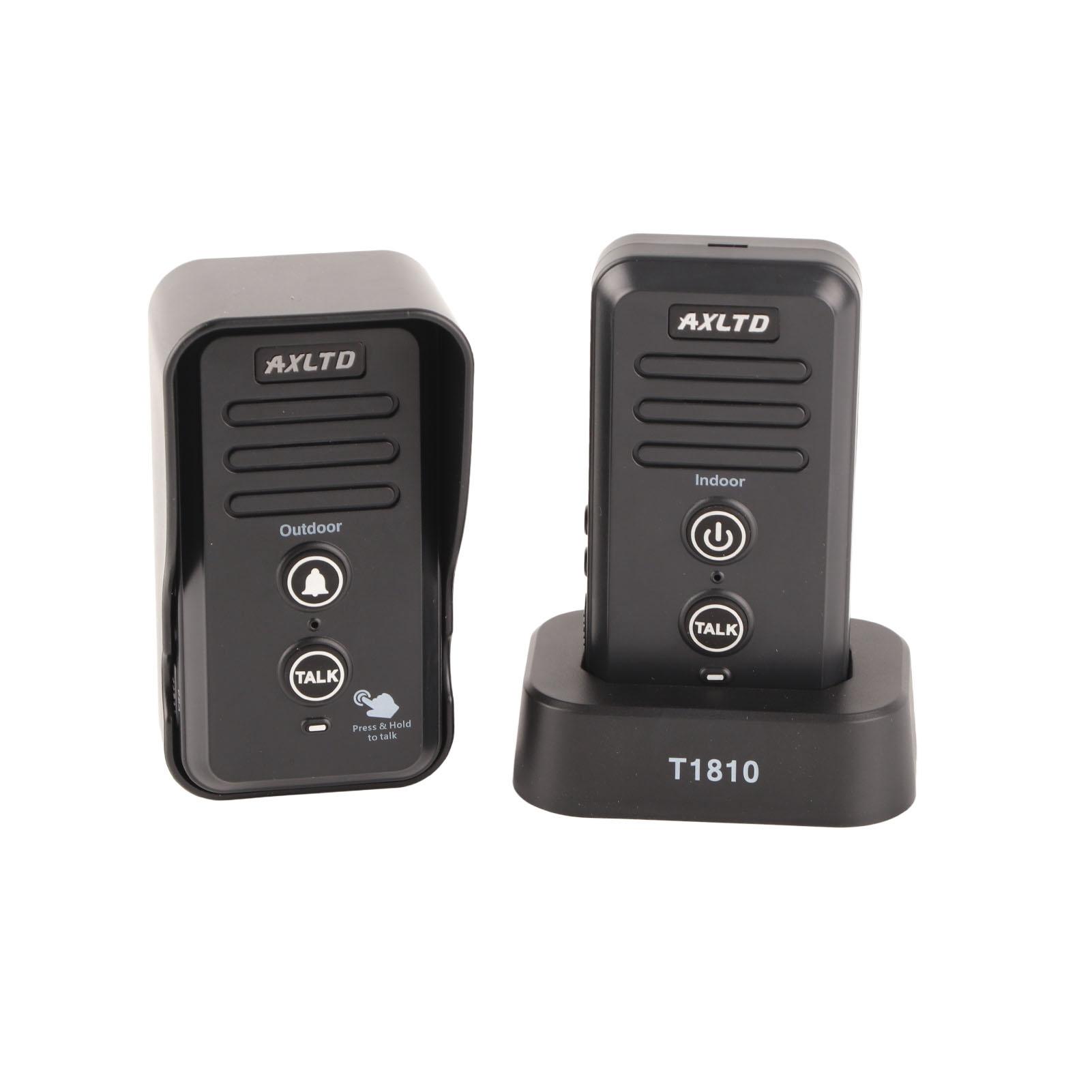 

Беспроводной домофон дверной звонок 1500 м дальний водонепроницаемый перезаряжаемый для домашнего Intercomunicador чёрный