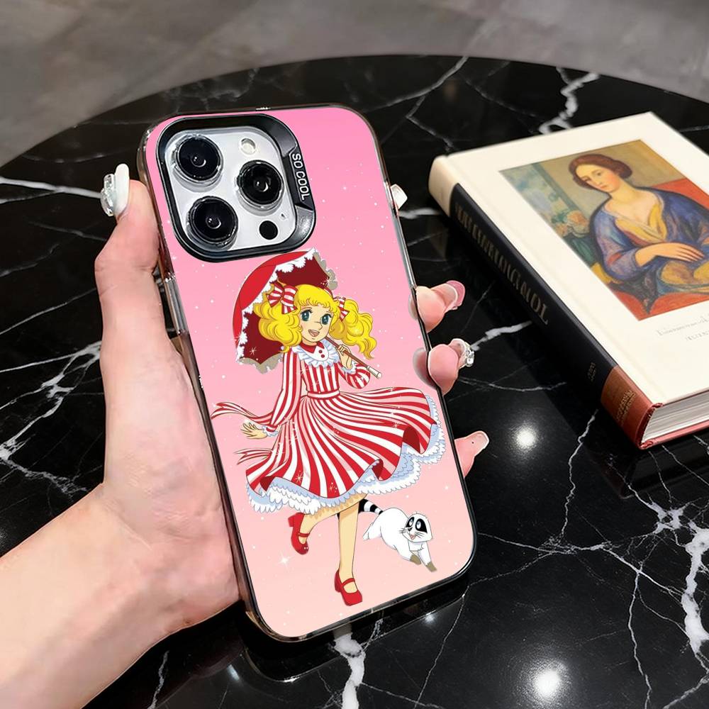 M-Manga C-candys Candy-cc  Phone Case For iPhone 17,16,15,14,13,12,11 Plus,Pro Max,XS,Colored Silver Plated Inside Cover