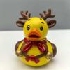 Christmas Duck Statues Animal Figurines Sculptures Desktop Ornament for Bookshelf Home Decors Collectible Figurines