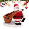 Christmas Housewarming Gift Santa Claus Candy Bowl, Resin Tabletop Ornament with for Friends Storage Slot, Creative Desktop Organizer Holiday