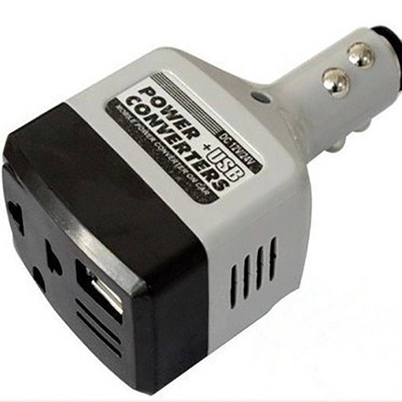 12V/ 24V DC auf 220V Autostromspannung USB-Adapter Wechselrichter für LKW-Fahrzeuge ABS-Flammschutzkunststoff Autozubehör