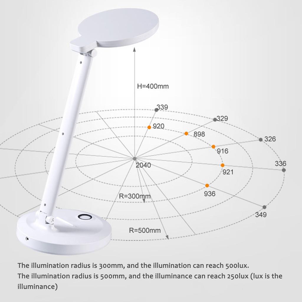 LED Eye Care Desk Lamp USB Rechargeable Foldable Study Light for Students Smart Reading Table Lamp