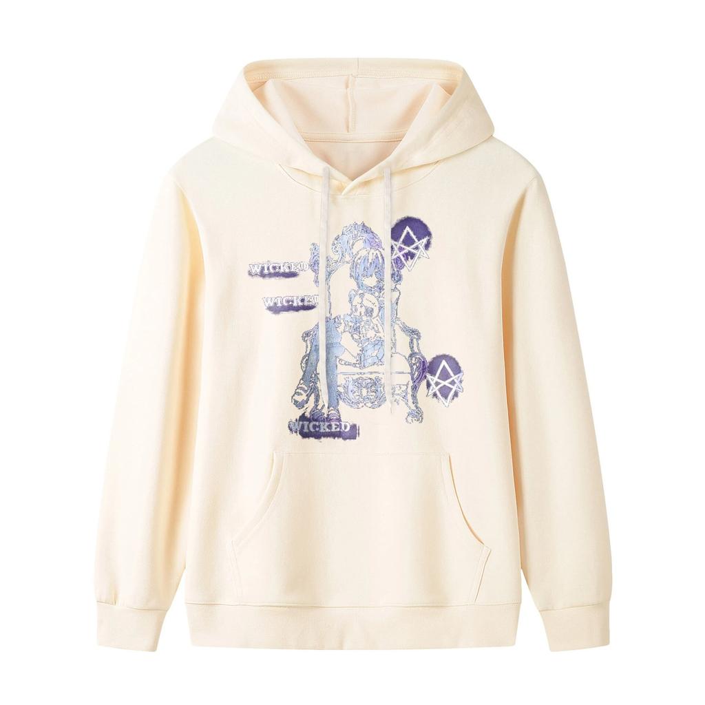 Moletom com capuz estampado gráfico para unissex e woUnissex outono e inverno Harajuku moletom com capuz para unissex jaqueta retrô para uso urbano