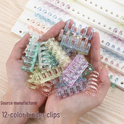 Attaches pour classeur à feuilles mobiles détachables DIY 5 trous et bandes perforées pour spirales