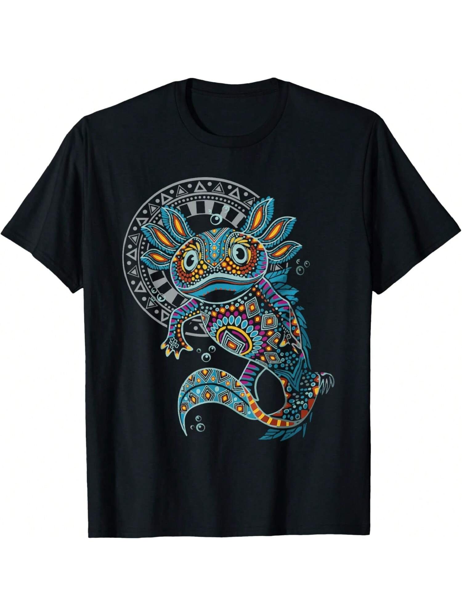 Axolotl Art Mexico Mexican T-Shirt S разноцветный