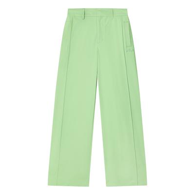 Heritage Series Fashion Straight Leg Woven Casual Pants Women Bottoms Avocado-Green F11W428805FLG