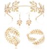 Hair Accessories Fashion Personality Gold Leaf Pearl Headband