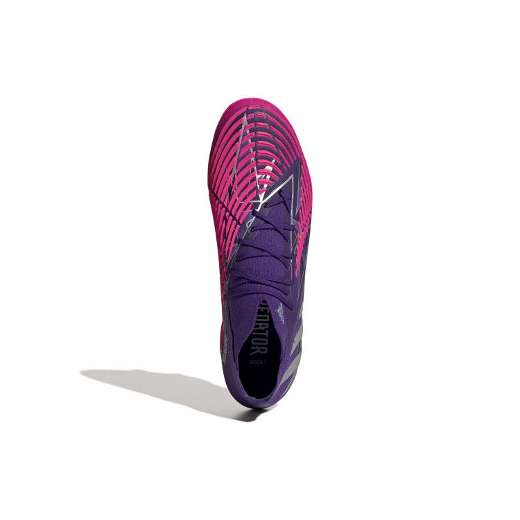 Adidas Predator Edge.1 FG Team College Фиолетовые кроссовки унисекс серебристо-металлик — фото 5