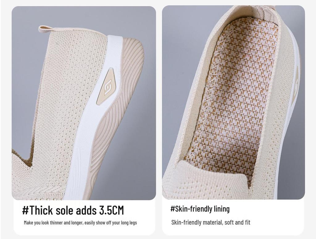 Women's Comfortable Soft Sole Beijing Cloth Shoes - Versatile Shallow Mouth Casual Mom Shoes