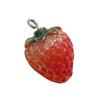 Modern Strawberry Shaped Beads Resin Sweet Fruit Pendants for Necklace Crafts Craft Kit for Fashionable DIY Enthusiasts