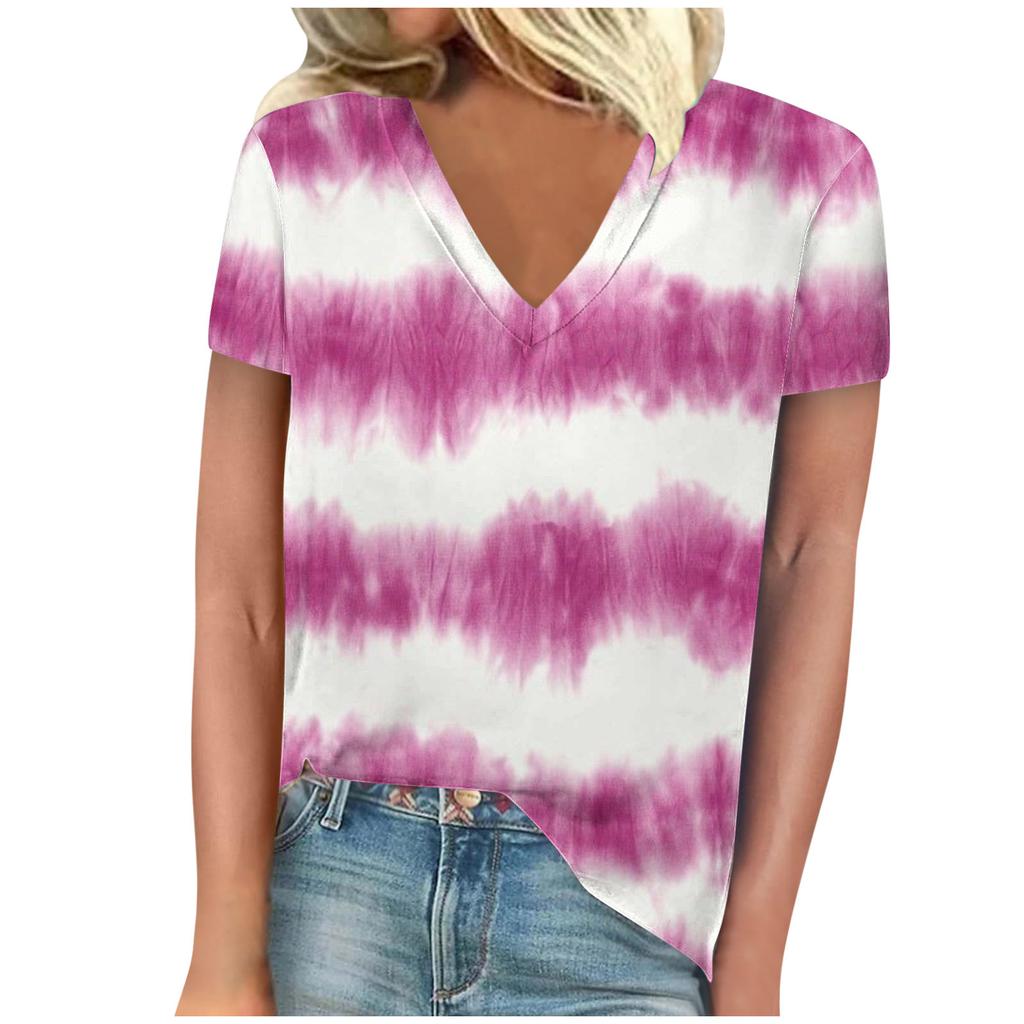 vintage women bee print t shirt short sleeve v neck tops comfortable t-shirts