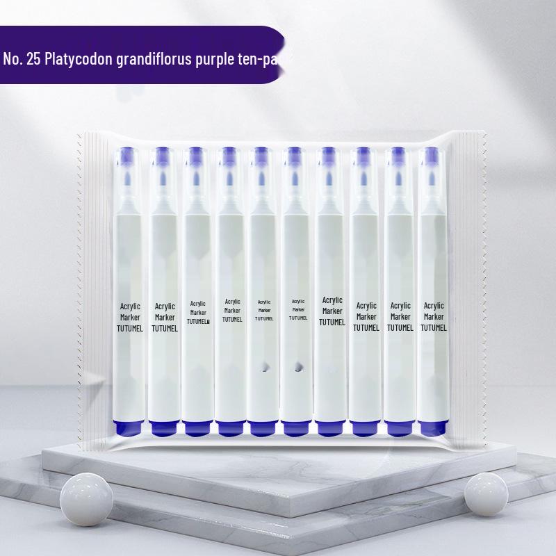 Single Color 36-Pack Waterproof Art Markers - Black, White, Red Opaque - Ideal for Kids' Painting