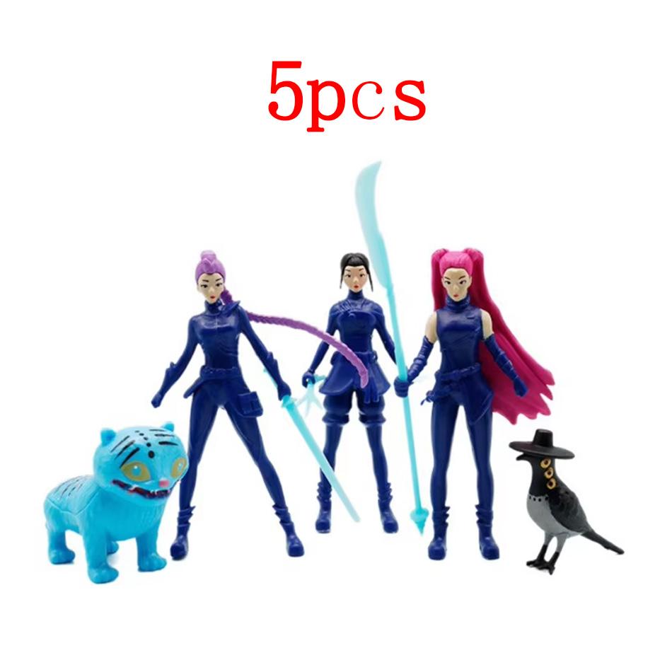 

18pcs Kpop Demon Hunters Action Figure Set Collectible Toy Dolls Featuring Tiger Rumi Mira Zoey Sussy Perfect Gift for Fans