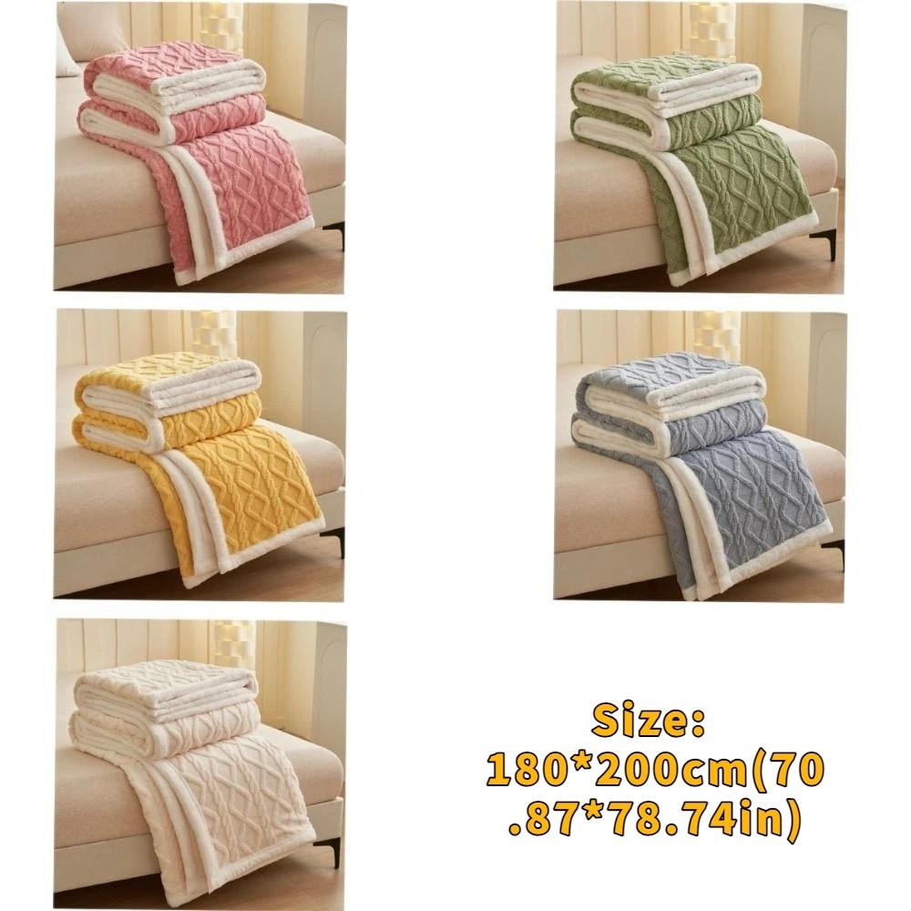 Thickened Plush Blanket Warm Nap Blanket Multi Functional Double Layer Fleece Blanket Dormitory