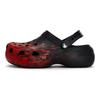 Crocs Classic Platform Clog 811 Made Mystery Scene Special Shoe Box Soft Comfortable Hole Shoes Women's Black Red