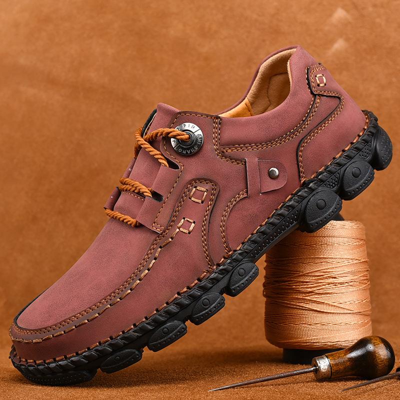2025 Leather Shoes Men Casual Sneakers Comfort Design Man Shoe Business Leather Loafers Men Shoes Moccasins Tooling Shoe