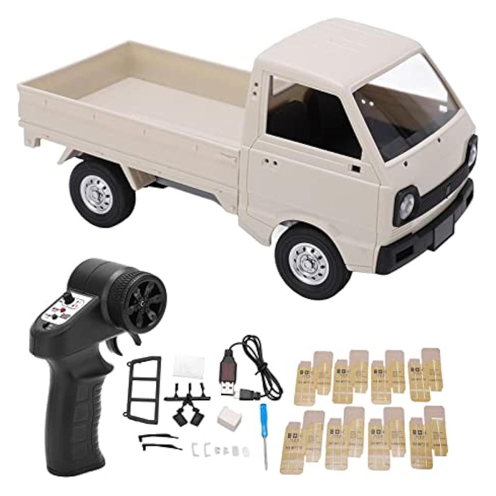 1:16 Small Remote Control Truck with LED Lights RC Electric Truck Toy Model 2.4 GHz RC Simulation Climbing Truck Gift for Kids
