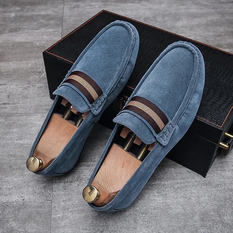 Fashion Mens Shoes Leather Male Men's Men Sneakers Shoes for Men Luxury Designer Brand Casual Loafers Flat Flats Leather Man Shoes