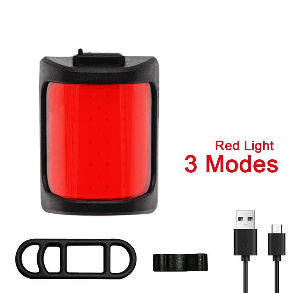 

Велосипедные фонари для ночной езды Велосипедный задний фонарь USB Перезаряжаемый светодиодный фонарь Предупреждающий свет Задний Легко установить Велосипедная лампа
