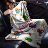 Custom Name Ms. Rachel Theme Printed Blanket - Perfect for Couch, Bed, Travel & Outdoor Use | Machine Washable, Cozy & Durable.