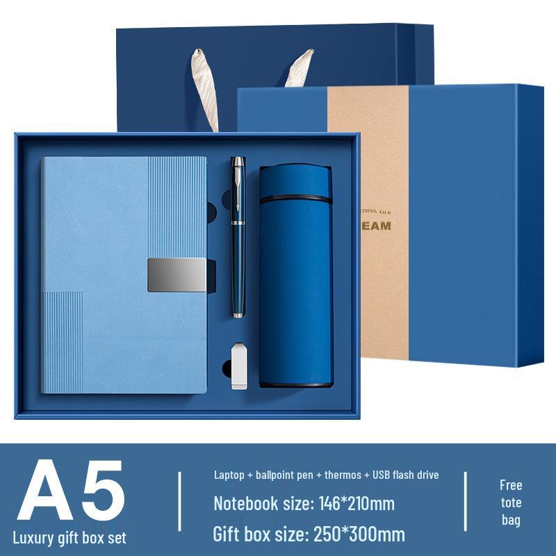 Customizable Cross-Border Gift Set: Notebook & Thermos for Office Meetings & Daily Use