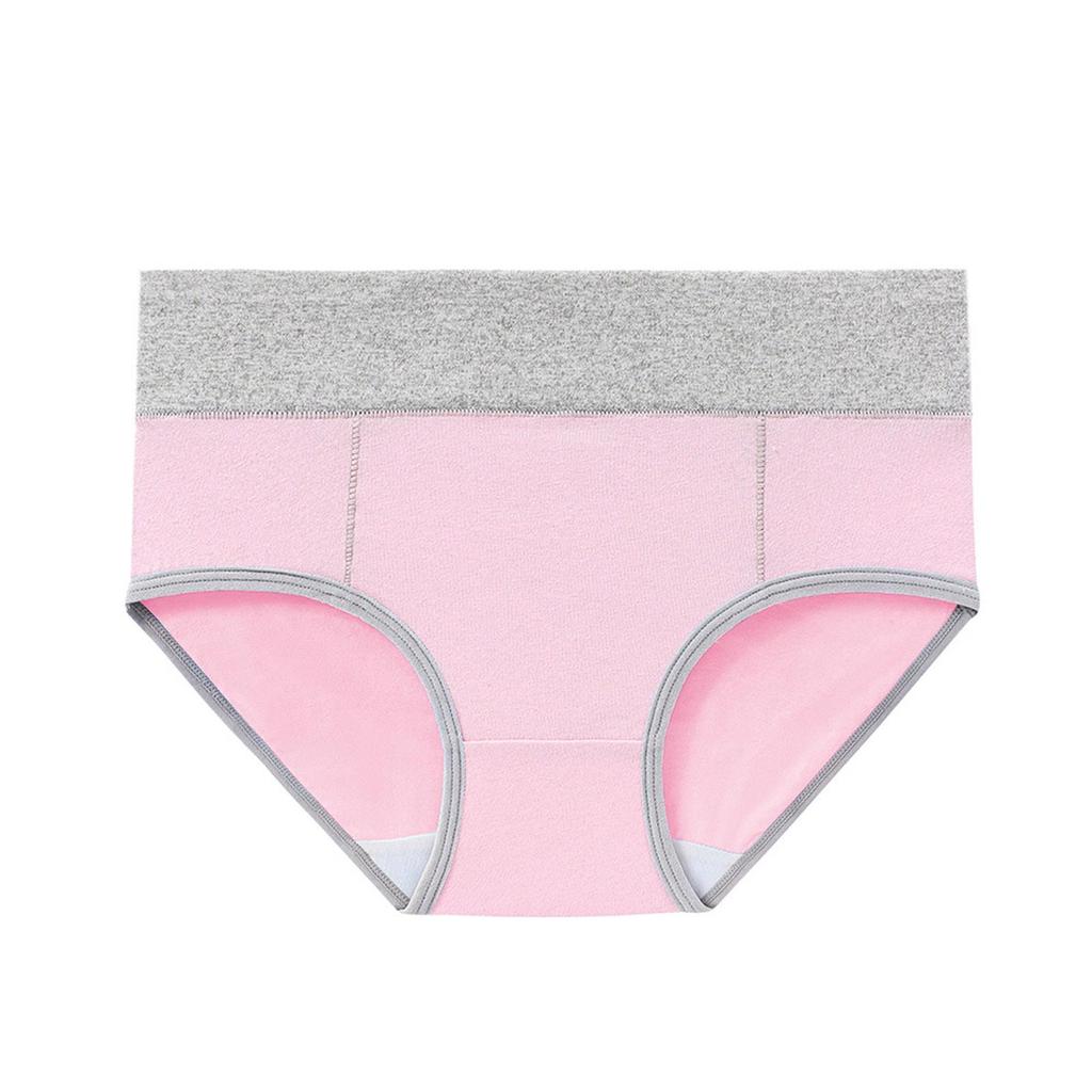 5PCS Cotton Knit Women's Underwear Triangle Panties Plus Size Comfortable Breathable Soft Fabric Elastic Waistband