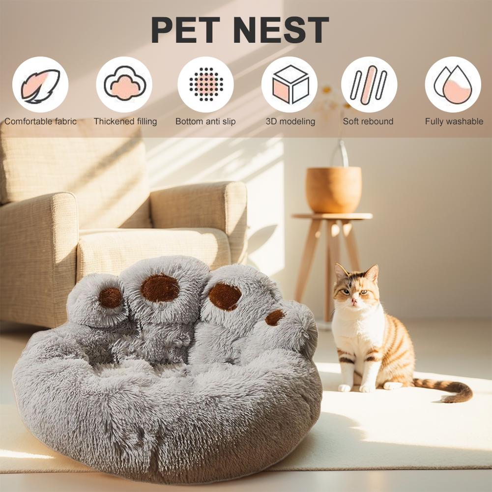 Fluffy Dog Bed Large Pet Products Dogs Beds Sofa Cute  Shape Pets Kennel Mat Puppy Cats Supplies Basket Pet Accessories