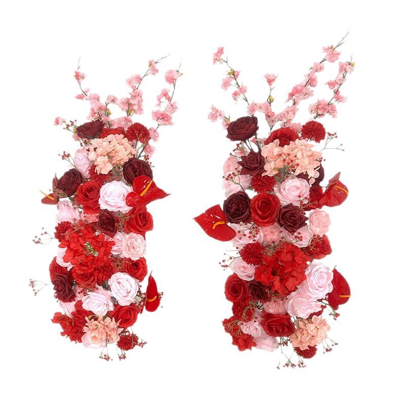 Cross-Border Floral Arch: Long Strip Wedding, Banquet, Birthday Decoration with Artificial Flowers