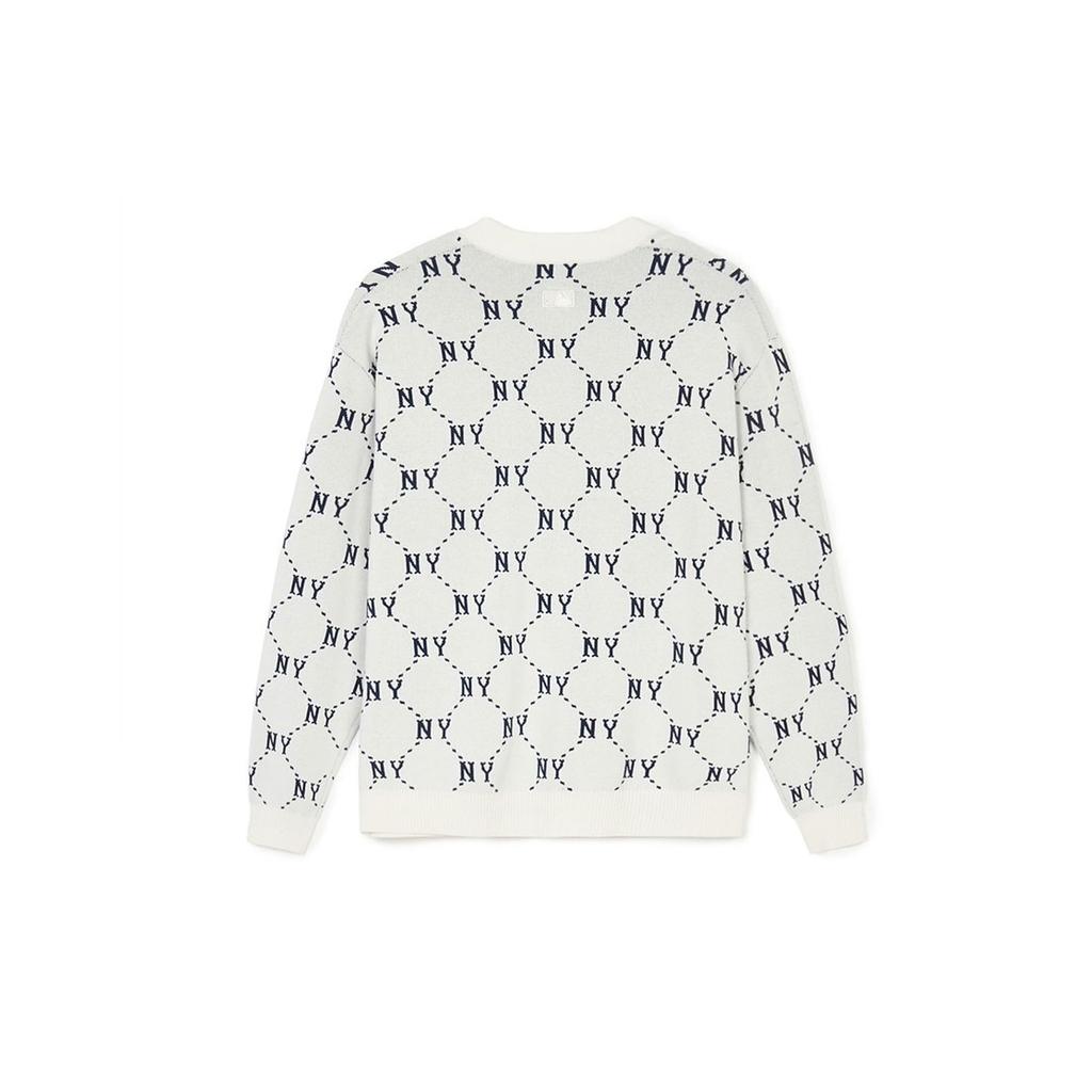 New MLB Knitwear Unisex Cream 3AKCM0241-50CRS