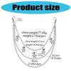 Punk Style Skull Jeans Chain Skull Charm Edgy Gothic Metal Waist Accessory For Women Girls