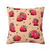 Fashion Summer Fruit Strawberry Cushion Covers Xcm Velvet Pillow Case Sofa Chair Square Pillowcase Home Decor