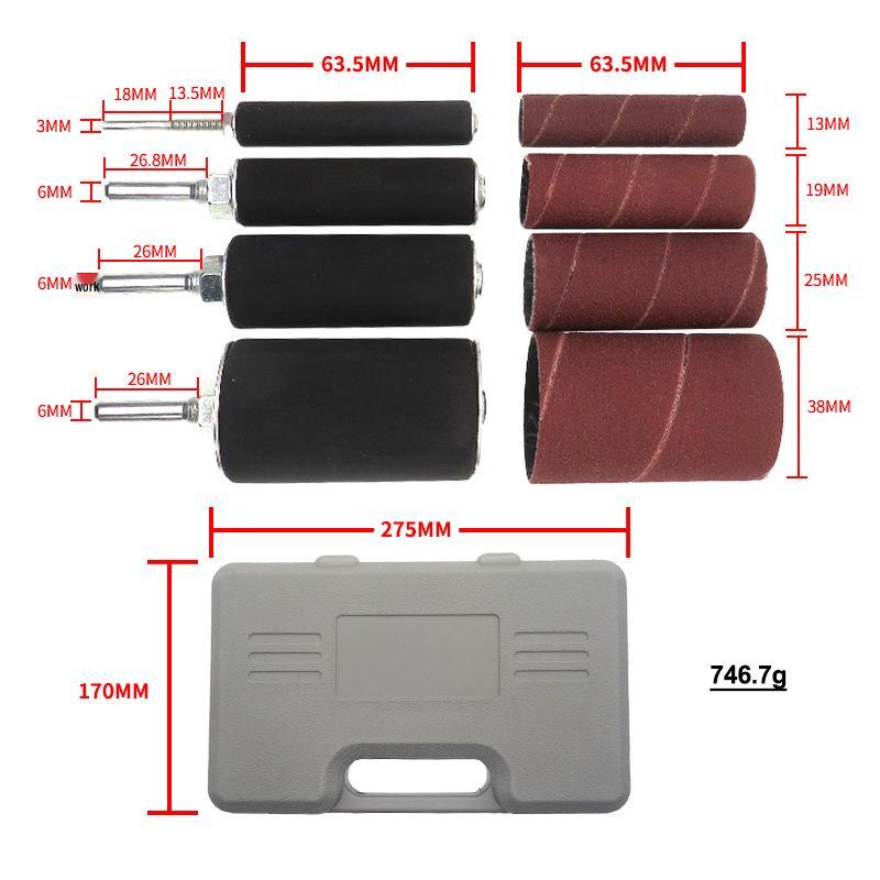 20-Piece Sanding Band Set for Electric & Hanging Grinders - For Wood & Metal Polishing