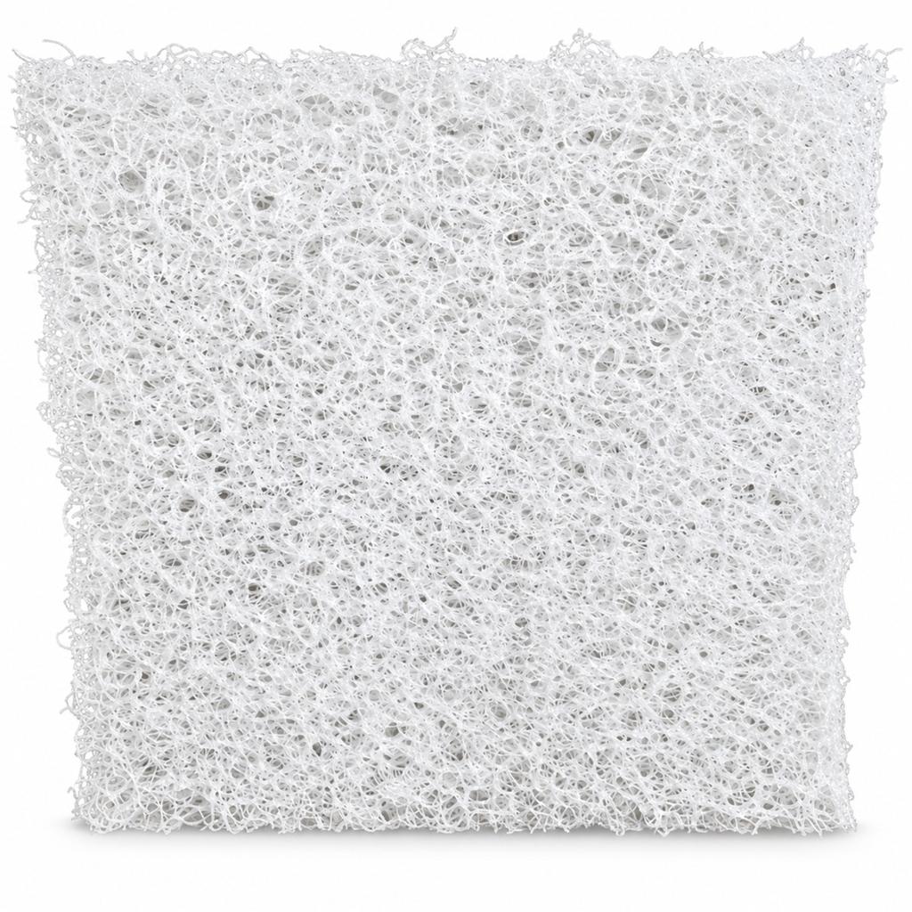 White 3D Spiral Filter Media Pad 20 x 20 x 1.6 in for Koi Pond Aquarium