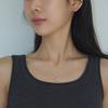 14K Gold-Filled Silver Small Roller One-Touch Earrings
