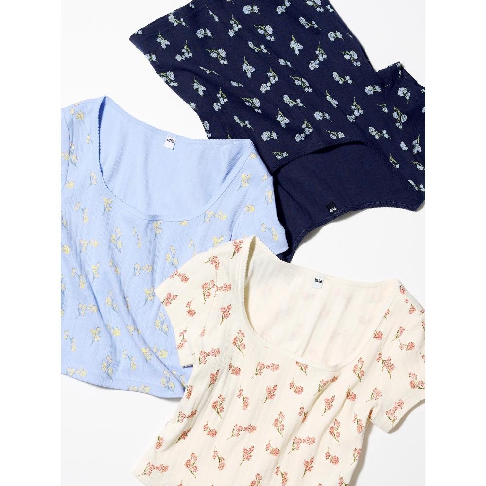 Uniqlo Japan Point Tail Square Neck Tee