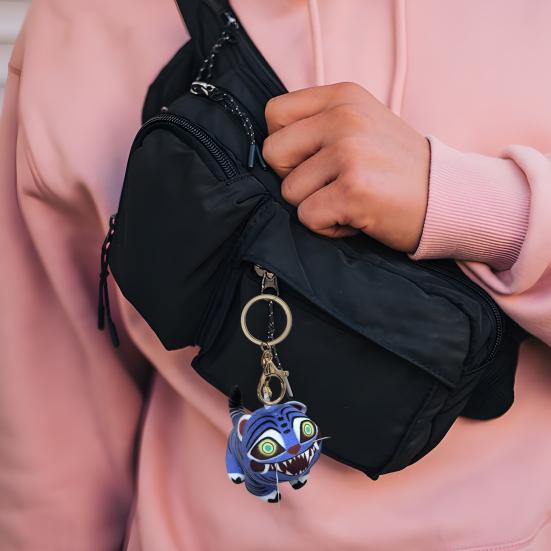 Anime Plyšová Klíčenka Tygřík Roztomilá Plyšová Panenka Tygřík Kroužek na Klíče Měkké Vycpané Zvířátko Dárek pro Rodinu Přátele Děti