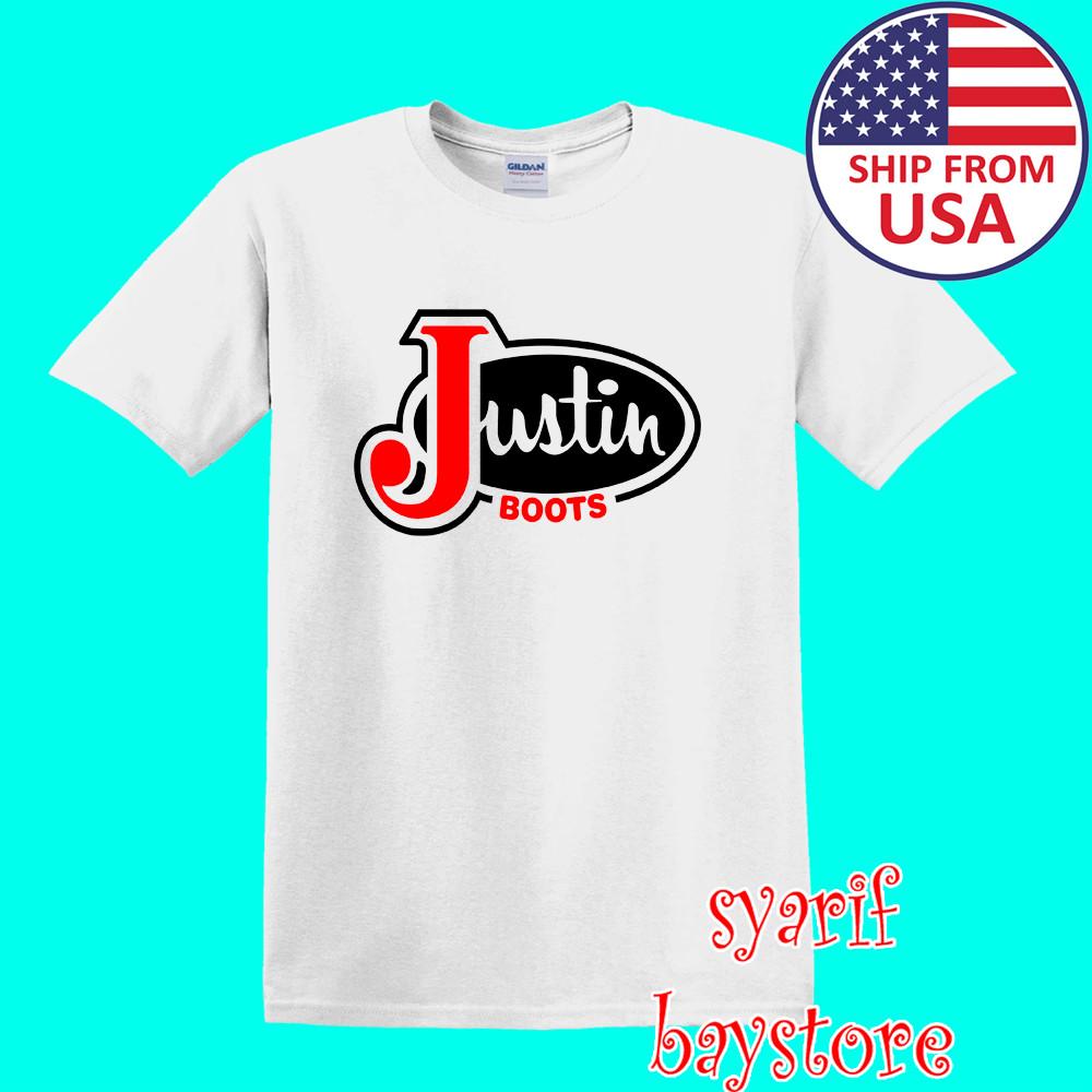 

Justin Boots Men#039;s White Size S to 5XL Unisex T-Shirt M