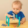 Plastic Nail Knock Nails Tool Toy Wood Baby Hammer Hit Wooden Toys  Children Kids Boys