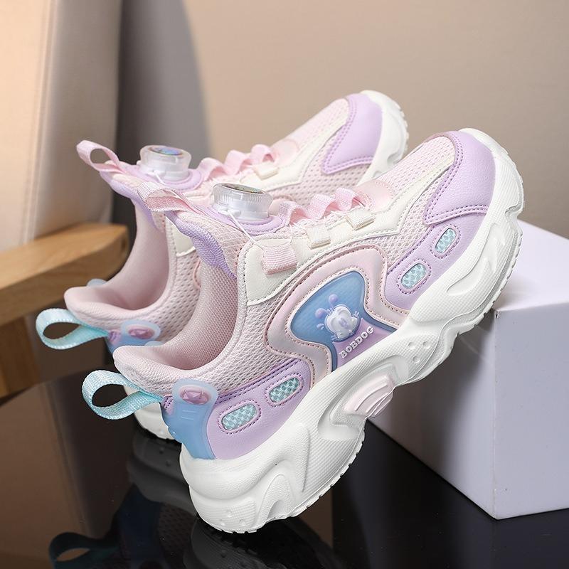

Girls Sports Shoes, Breathable Casual Running Shoes 28 розовый