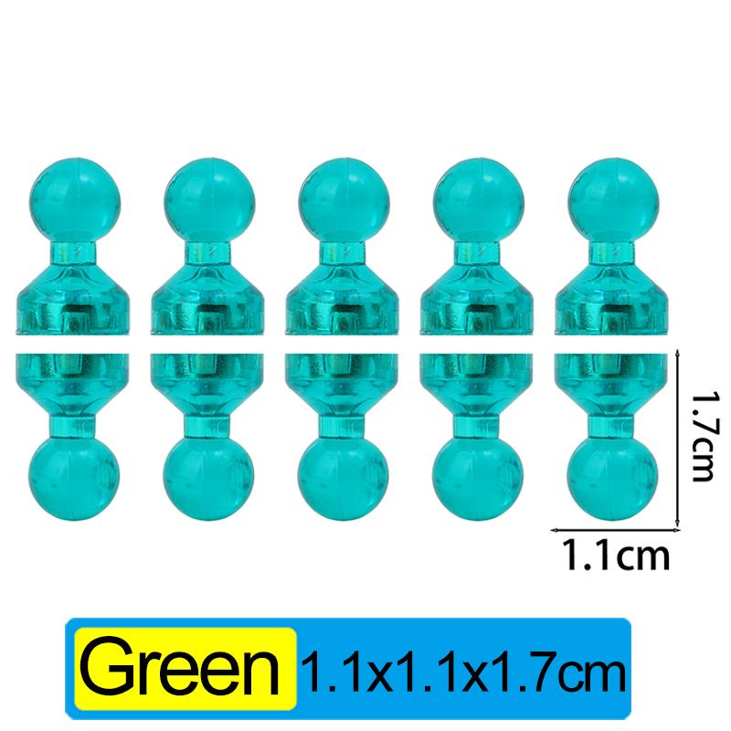 100x Magnetic Push Pins Strong Colorful Fridge Magnets Whiteboard Map Tacks Office Home Decor Stickers Bulletin Board Supplies