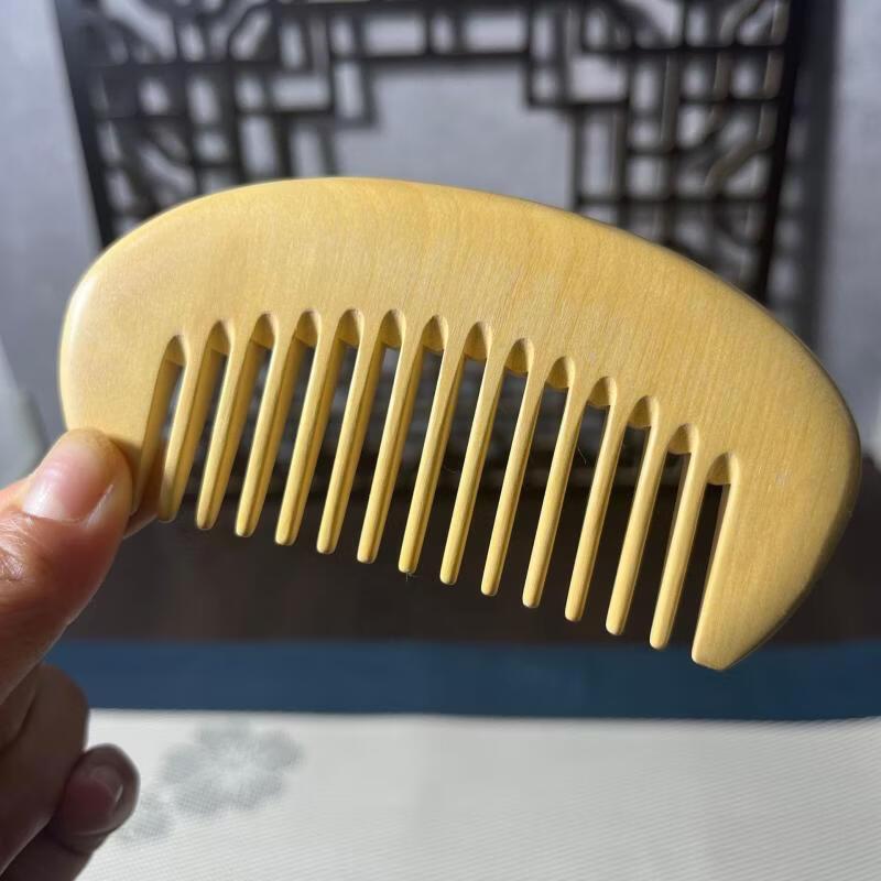 Portable Boxwood Head Massage Comb