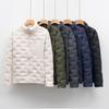 90% Down Outdoor Lightweight Down Jacket for Men - Autumn/Winter Short-Length Stand Collar Warm Top Outerwear